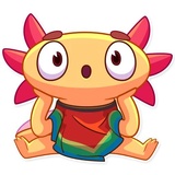 Mexican Axolotl WhatsApp Sticker #16