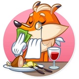 Millionaire Fox WhatsApp Sticker #10