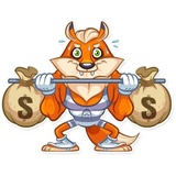 Millionaire Fox WhatsApp Sticker #29