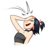Modern Geisha WhatsApp Sticker #18