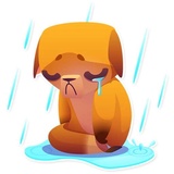 Moka the Dog WhatsApp Sticker #26