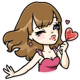 Momoko WhatsApp Sticker #24