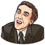 Nicolas Cage WhatsApp Sticker #3