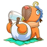 Mr. Capybara WhatsApp Sticker #30