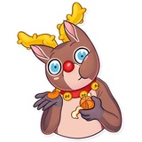 Mr. Deer WhatsApp Sticker #22