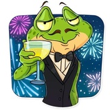 Mr. Ribbit WhatsApp Sticker #25