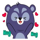 Mr. Cool Bear WhatsApp Sticker #2
