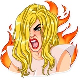 Lady Gaga WhatsApp Sticker #16