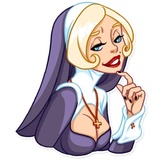Naughty Nun WhatsApp Sticker #13