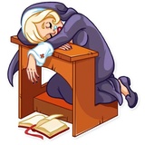 Naughty Nun WhatsApp Sticker #14
