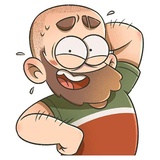 Bearded Boy WhatsApp Sticker #17