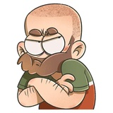 Bearded Boy WhatsApp Sticker #18
