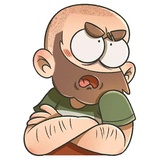 Bearded Boy WhatsApp Sticker #23
