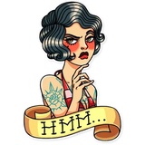 Tattoo Girl WhatsApp Sticker #16