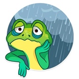 Oliver the Frog WhatsApp Sticker #19