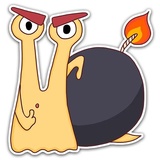 Oscar The Snail WhatsApp Sticker #22