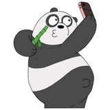 Panda (Bare Bears) WhatsApp Sticker #7