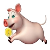 Cute Pig WhatsApp Sticker #21
