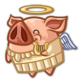 Piggy WhatsApp Sticker #22