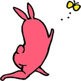 Pink Rabbit WhatsApp Sticker #18