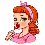 Pin-up Girl WhatsApp Sticker #10