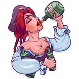 Rica the Pirate WhatsApp Sticker #14