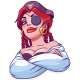 Rica the Pirate WhatsApp Sticker #27