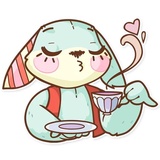 Plush Baby Bunny WhatsApp Sticker #16