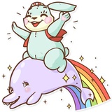 Plush Baby Bunny WhatsApp Sticker #30