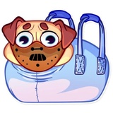 Pugford the Pug WhatsApp Sticker #28