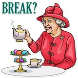 The Queen WhatsApp Sticker #15
