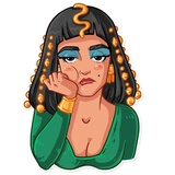 Cleopatra WhatsApp Sticker #24
