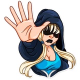 Resistance Girl WhatsApp Sticker #9