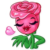 Romatic Flowers WhatsApp Sticker #2