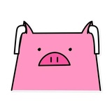 Russian Pig WhatsApp Sticker #3