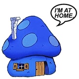 Smurf Puffy WhatsApp Sticker #2