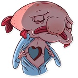 Sad Blobby WhatsApp Sticker #23