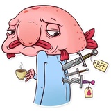Sad Blobby WhatsApp Sticker #24