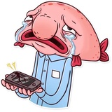 Sad Blobby WhatsApp Sticker #29