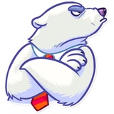 Polar Bear WhatsApp Sticker #17