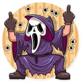 Scream WhatsApp Sticker #10