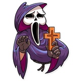 Scream WhatsApp Sticker #16