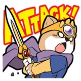Shiba-dog The Brave WhatsApp Sticker #11