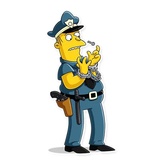 Simpsons characters WhatsApp Sticker #16