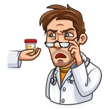 Skeptical Doc WhatsApp Sticker #4