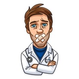 Skeptical Doc WhatsApp Sticker #9
