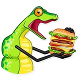 Sneaky Snake WhatsApp Sticker #26
