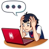 Into the spider-Verse WhatsApp Sticker #16