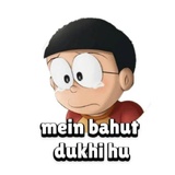 Nobita Doraemon WhatsApp Sticker #3