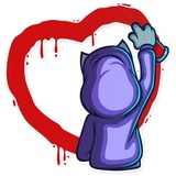 Street Cat WhatsApp Sticker #24